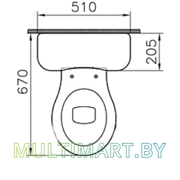 Унитаз Vitra Efes 6233B003-0075 картинка 3